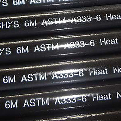 Api5l Astm A333 Gr. 6 أنابيب فولاذية غير ملحومة دائرية باللون الأسود